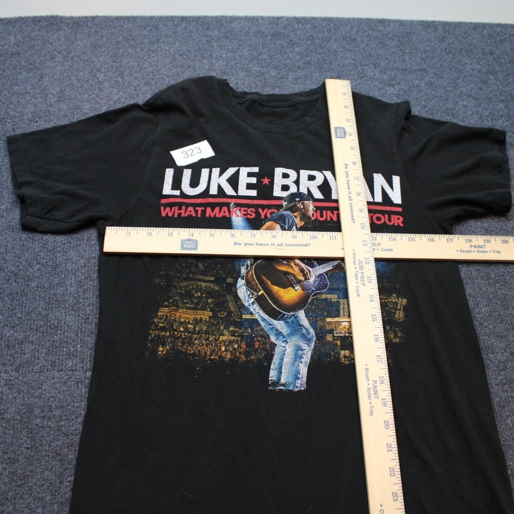 Luke Bryan What Makes You Country Tour Black Graphic T-Shirt Short Sleeve Small - Picture 5 of 7